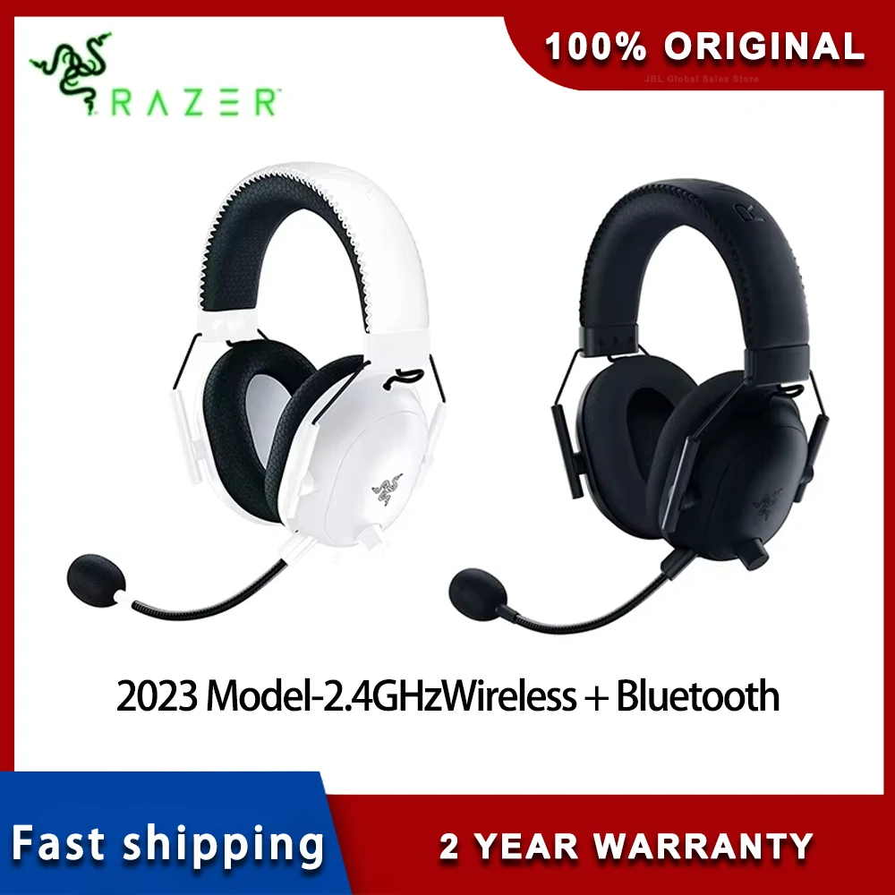 New Razer BlackShark V2 Pro (2023)Premium Wireless E-Sports Headset 2.4GHz Wireless + Bluetooth HyperClear Super Wideband Mic