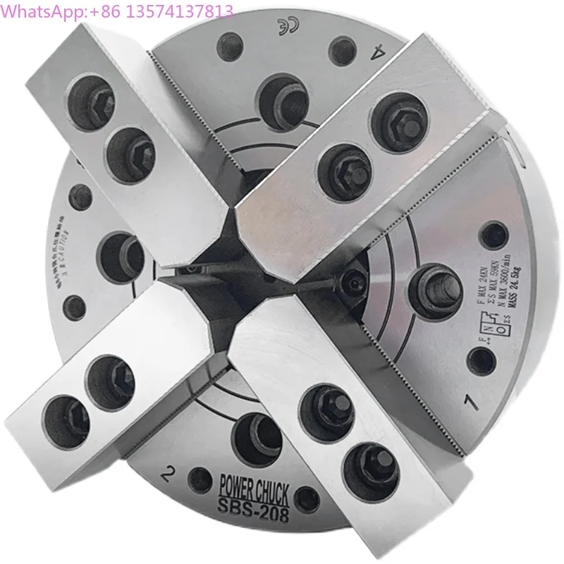 

Hot Selling Medium Hollow Hydraulic Oil Power Chuck 5-15 Inch Steel 3-Jaw Four-Jaw for Turning Tool for 8 10 12 Inch