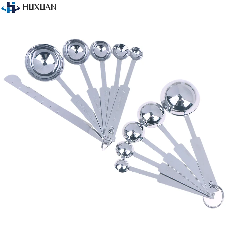 

5/6Pcs Measuring Spoons Stackable Kitchen Measuring Spoon Set Stainless Steel Measuring Scoops Set Kitchen Baking Tool