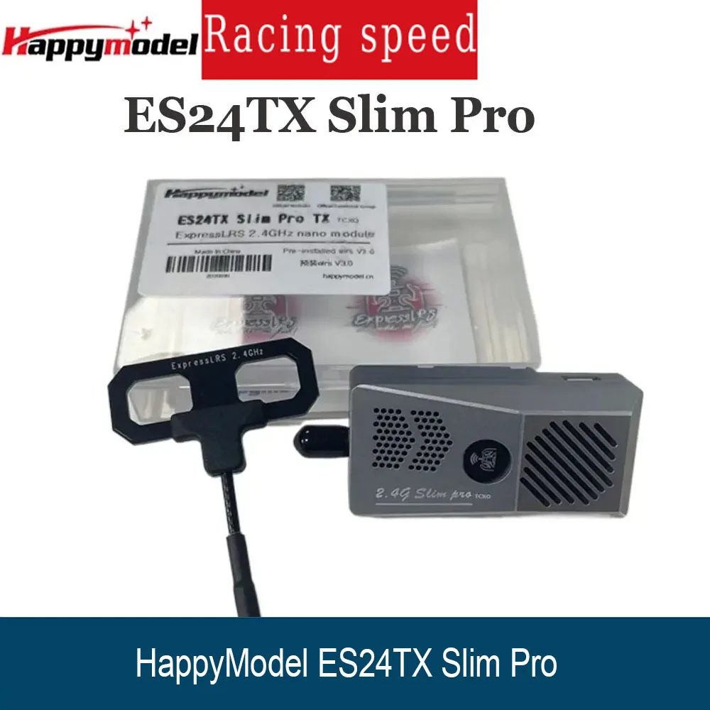 

HappyModel ES24TX Slim Pro 2.4G 1W 1000mW ELRS Nano TX Module LED Cooling Fan Nano Adapter for TBS Tango2 Pro Radiomaster Zorro