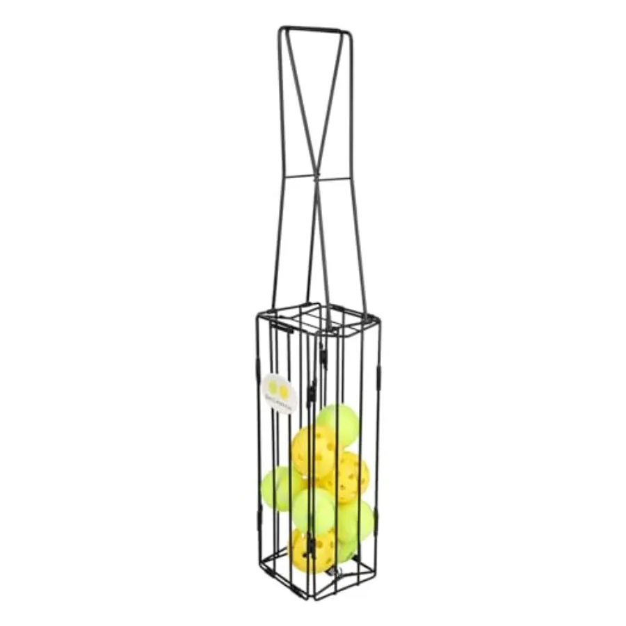 

Durable Tennis Pickleball Ball Collector - Portable Foldable Ball Retriever Basket for Picking and Storage Lightweight Nylon De