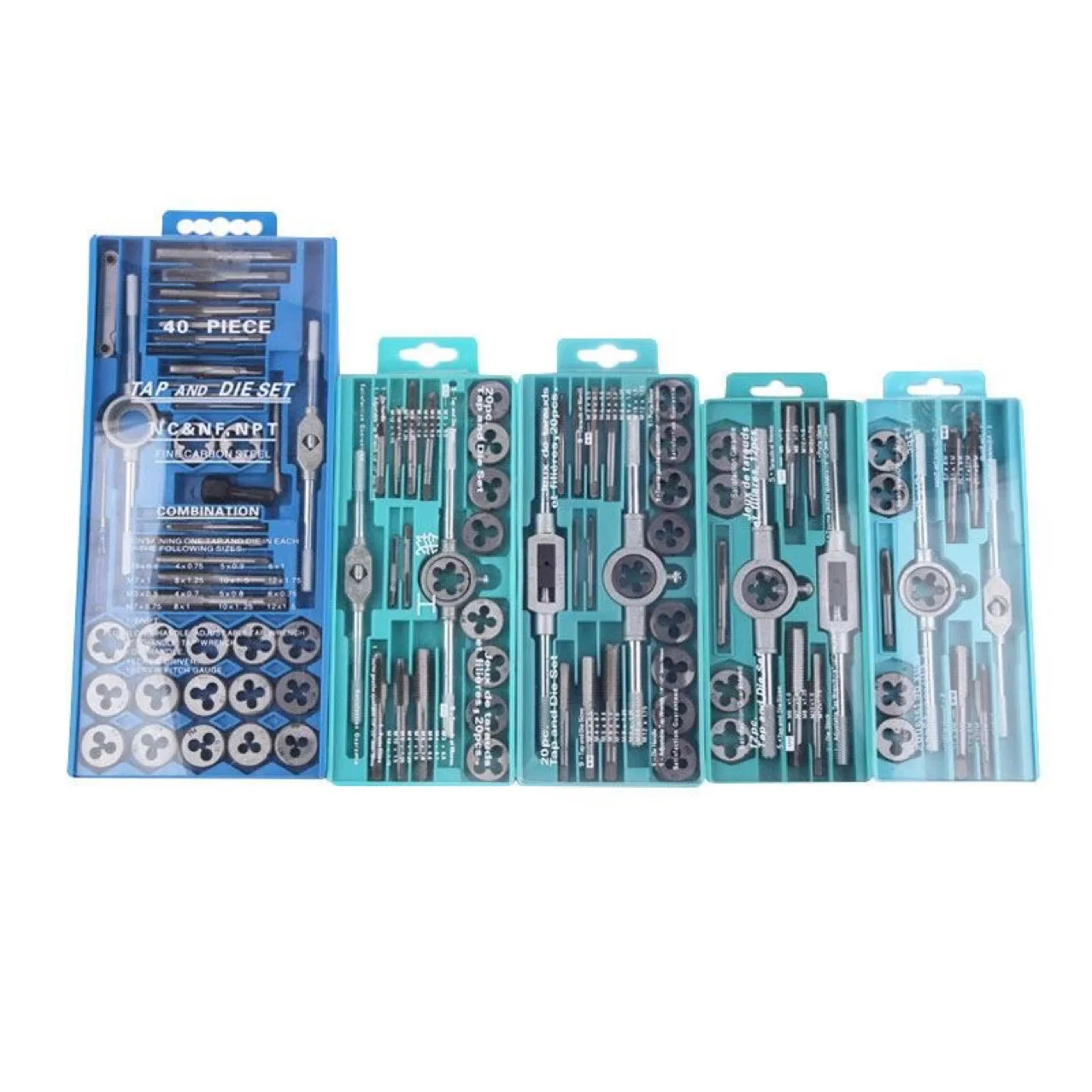 Imagem -06 - Manual Interno e Externo Rosca Tapping Tap Die Grupo Thread Repair Drilling Combinação de Ferramentas M3-m12 12 Pcs 20 Pcs 40 Pcs