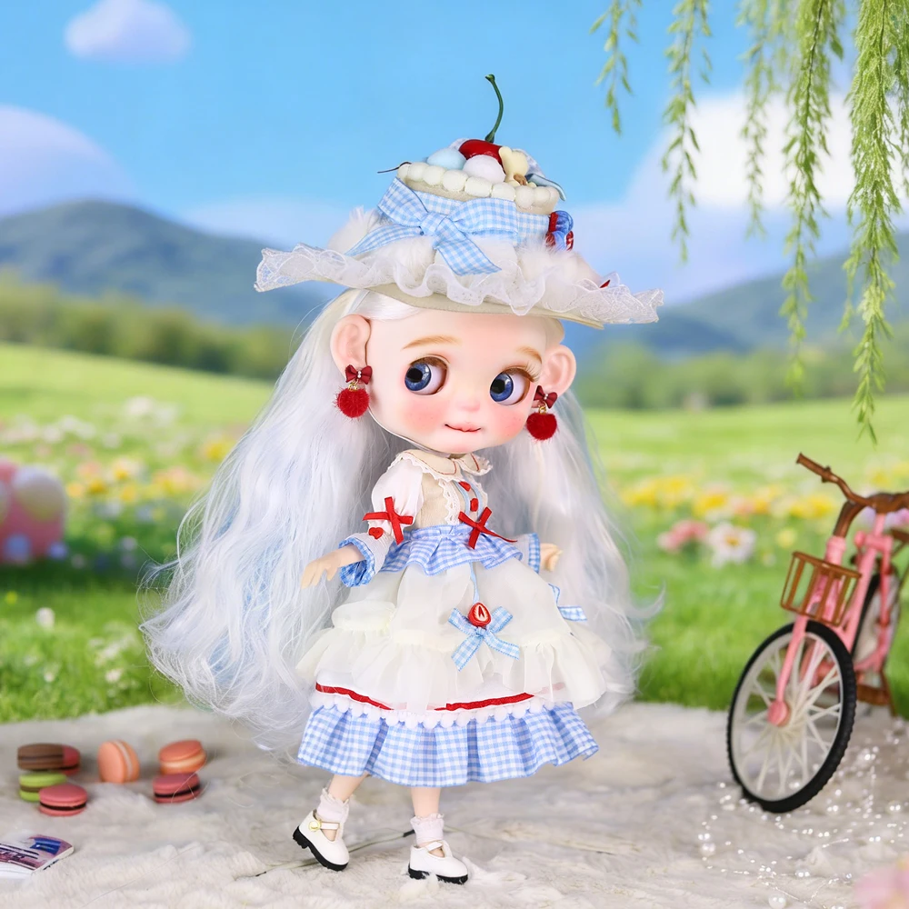 ICY DBS Blyth Doll 30cm Versatile Multi-Style Outfit Set Hand-Painted Makeup Fair & Tan Skin 19 Joints Doll Girls Festival Gifts