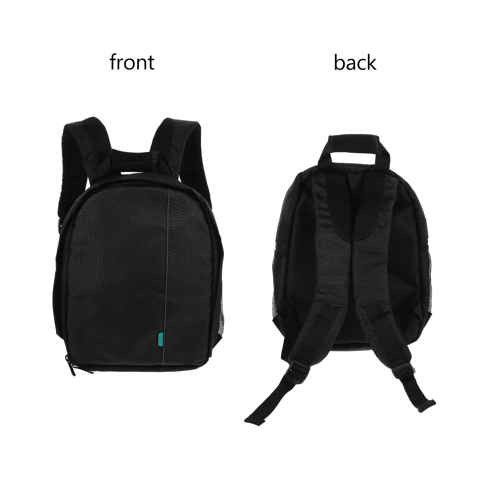 Waterproof Nylon Camera Backpack for Dslr with Padded Laptop Compartment Breathable Shockproof Adjustable Dividers Rain Cover