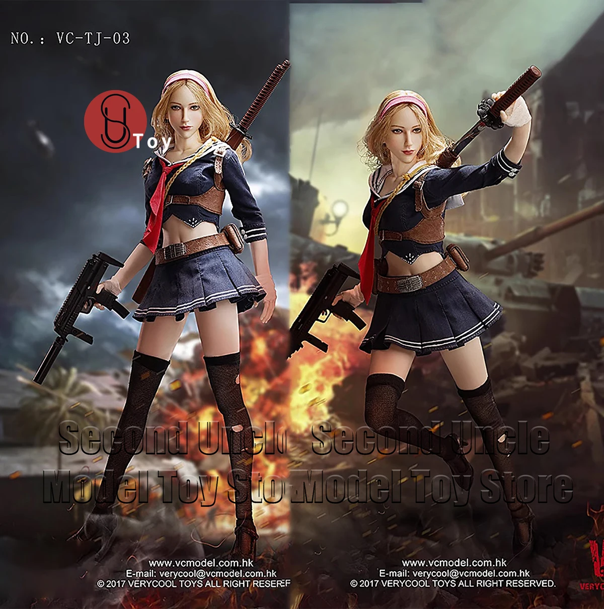 

VERYCOOL VC-TJ-03 1/6 Blade Girl Full Set 12Inch Action Figure Girl Combat uniform Model Toy