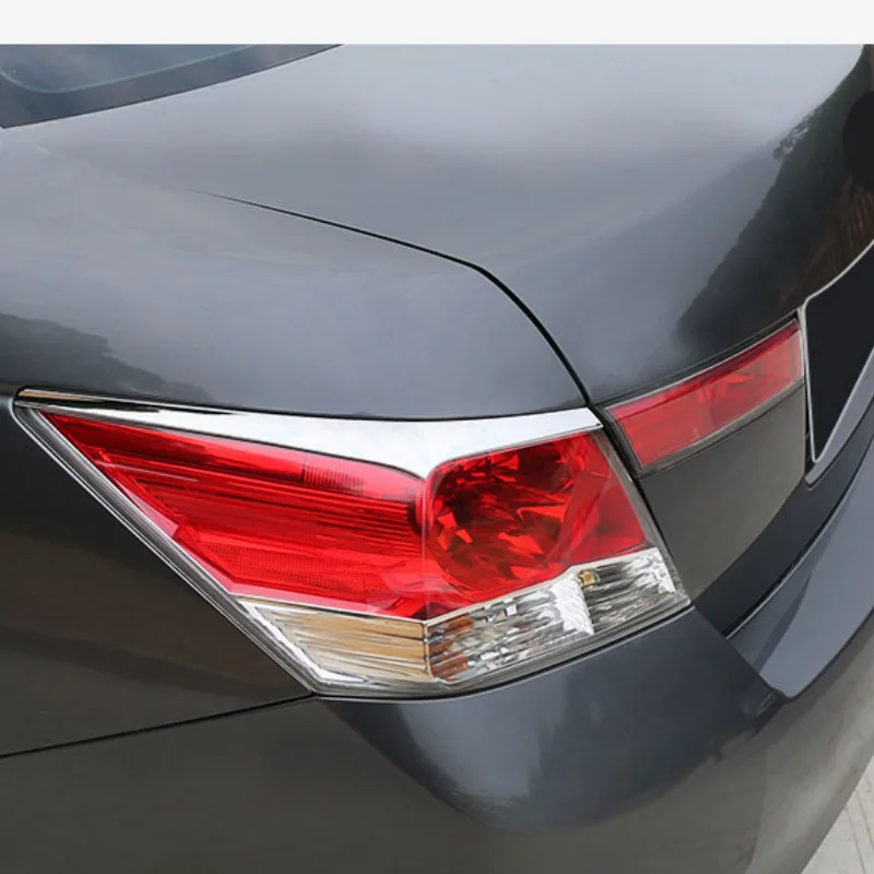 For Honda Accord 8th Generation 2008-2013 Car Rear Tail Lamp Shade Decorative Cover Trim ABS Rear Taillight Light Eyebrow Patch