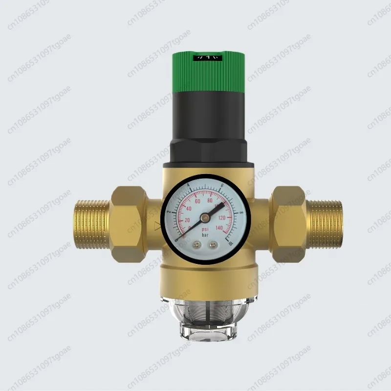 Brass Thickened Double Union Pressure Reducing Valve Adjustable Water Regulator Valve