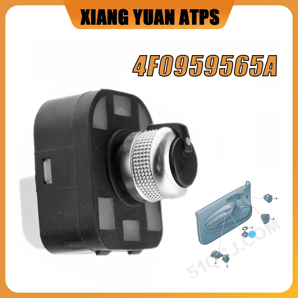 4F0959565A Ручка регулировки внешнего зеркала заднего вида для Audi A1 A2 A3 A4 A5 A6 A8 Q5 Q7 TT 4F0959565A 4F0959565 4H0959565 4F0959565A Ручка регулировки внешнего зеркала заднего вида для Audi A1 A2 A3 A4 A5 A6 A8 Q5 Q7 TT 4F0959565A 4F0959565 4H0959565