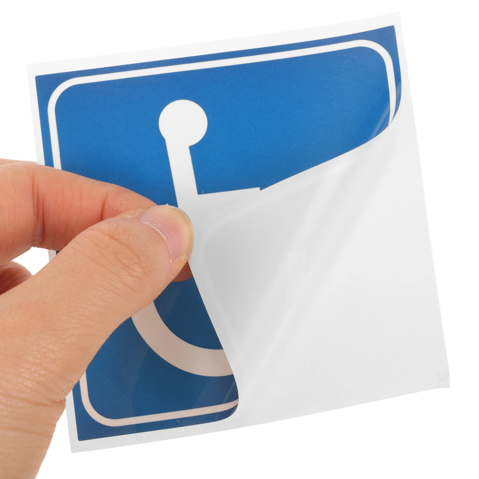 4pcs Disabled Wheelchair Sticker Durable Adhesive Symbol Sign For Home Office Public Restrooms Elevator Accessible Traffic