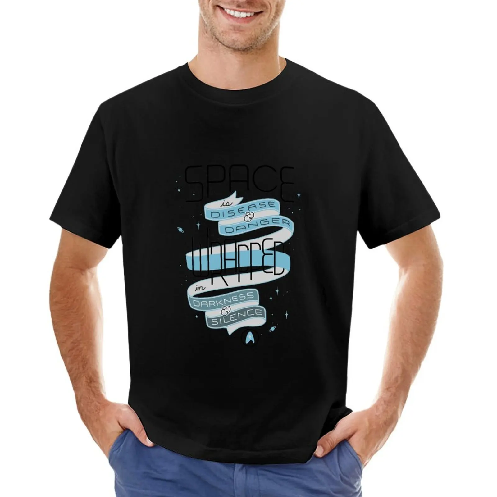 Space is disease and danger T-Shirt Short sleeve tee graphic shirts oversized t shirt men