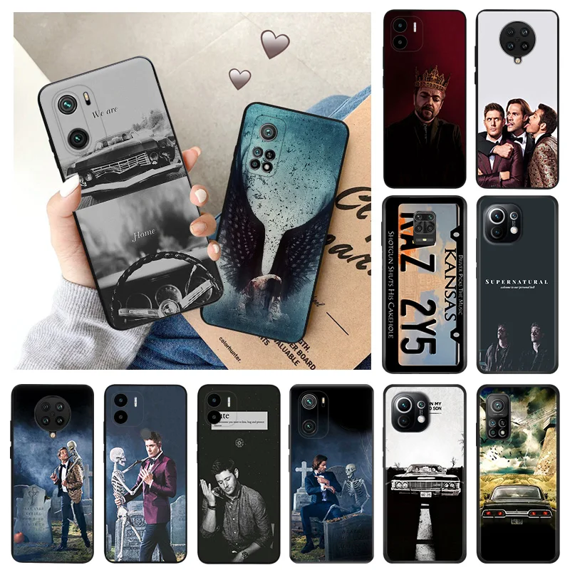 Soft Case for Redmi K60 E 12C 12 K50 K40 Gaming 9 9A 9C 9T 10 10C 10A A2 A1 Mi CC9 C51 Supernatural Dean Black Phone Cases Cover