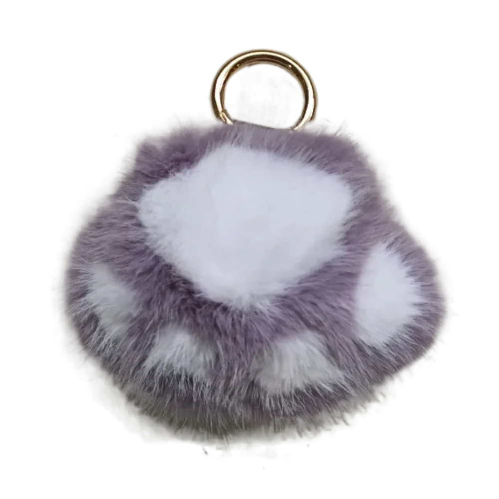 

Stuffed Animal Cat's Paw Fur Keychain Love Furry Doll Cat's Paw Stuffed Keyring Car Trinket Kawaii Plush Cat's Paw Pendant