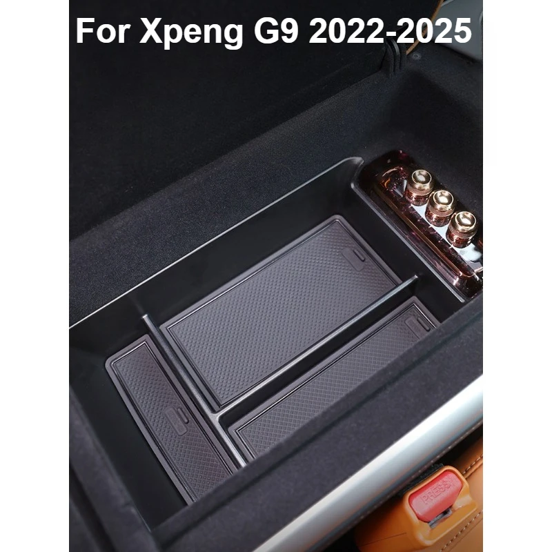 

1PCS Car Center Console Armrest Storage Box Interior Auto Accessories For Xpeng G9 2022-2025