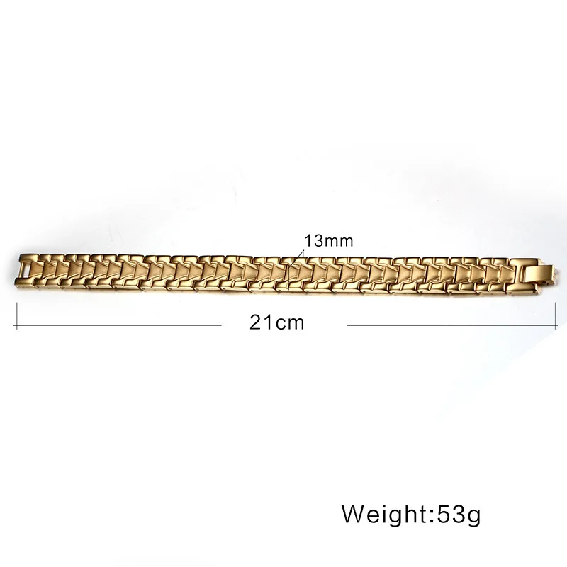 Customized. Stainless Steel Energy Magnet Germanium Particle Bracelet 304 Material Steel Magnet Far Infrared