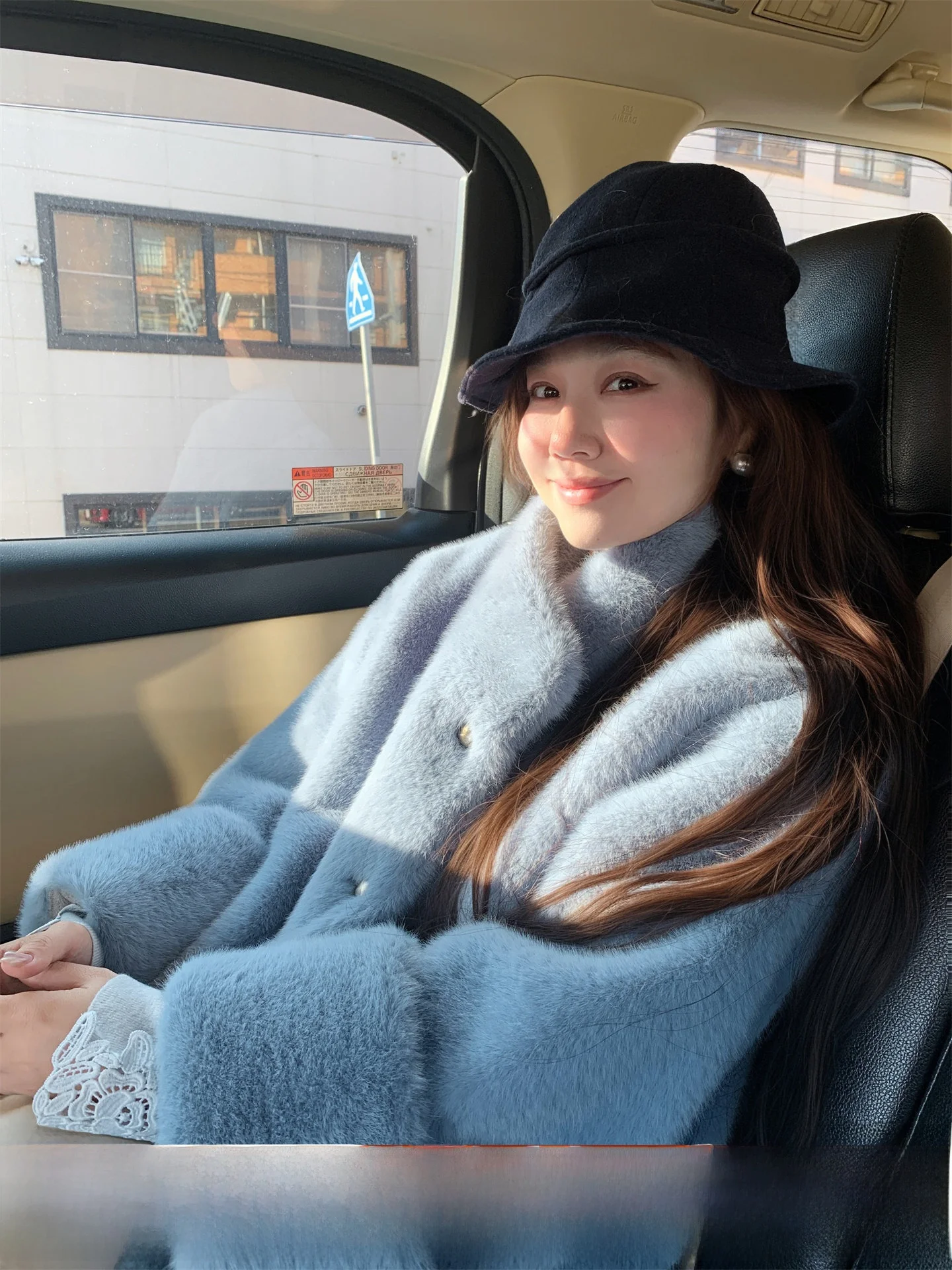 

Внутренняя экологически чистая шуба Dopne из меха и кожи для женщин, теплая и пушистая зимняя верхняя одежда, повседневная длинная све