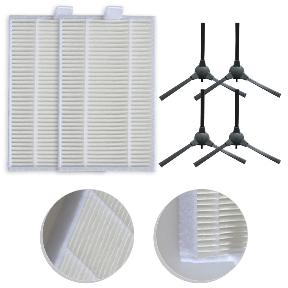 Side Brush Filter Kit For Zigma 980 981 Robot Vacuum Cleaner Spare Parts Household Cleaning Replacement Accessories