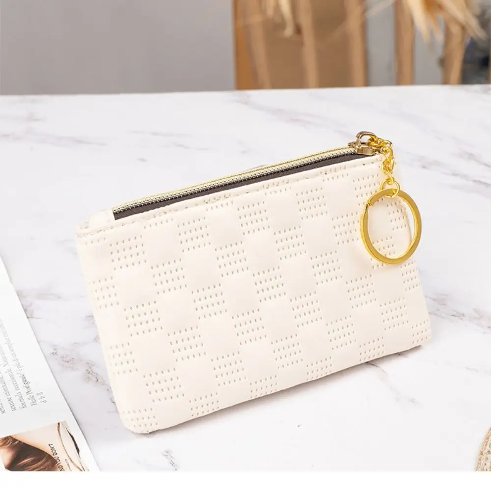 Multifunction Women Wallets Portable PU Key Chain Wallet Zipper Short Purse Women