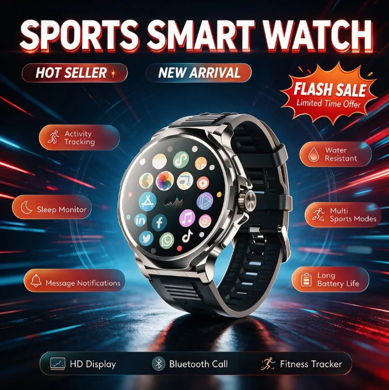 2026 New 4G SIM Smart Watch Curved Eye Care Display Large Storage Bluetooth Call Social Notification Sports Wristwatch