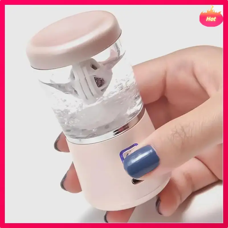 Limpiador de gafas con contacto AD, limpiador de gafas de lavado automático, caja de socio de carga para limpieza de gafas, color blanco