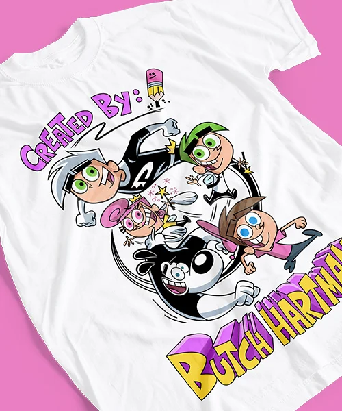 

T-Shirt UNISEX CARTOONS LOS PADRINOS MÁGICOS DANNY PHANTOM Y TUFF PUPPY