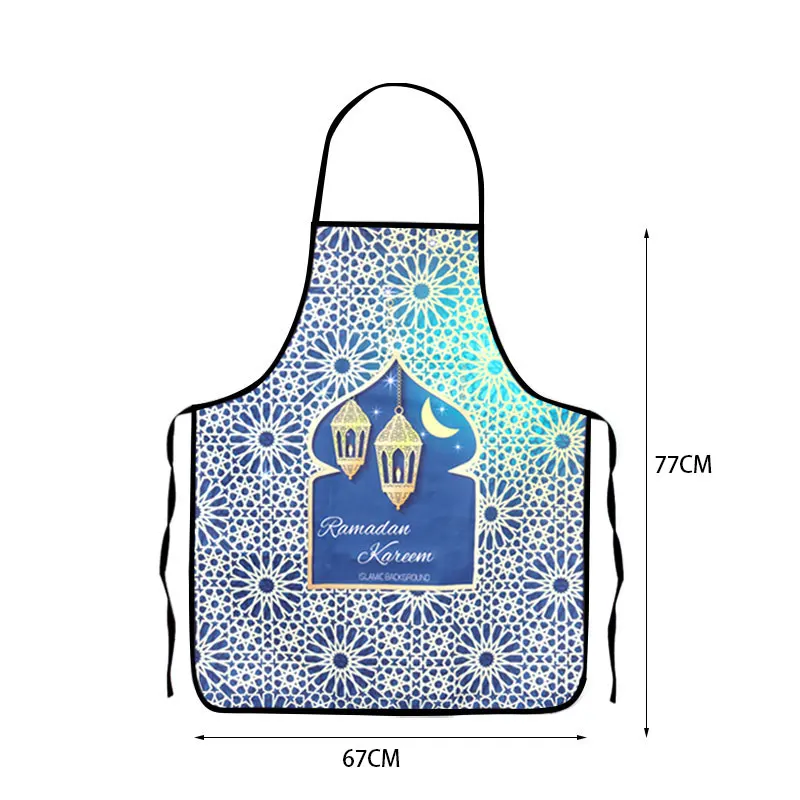 Eid Mubarak Kitchen Aprons Baking Anti-Hot Gloves Muslim Islamic Home Ramadan Party Decoration Ramadan Kareem Cooking Decor