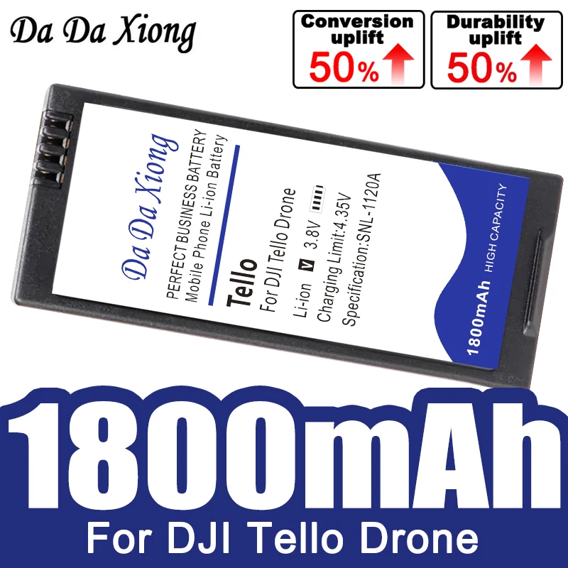 

100% New 1800mAh Battery for DJI Tello/TELLO EDU 3.8 V FULLYMAX Flight Battery for Tello Drone Accessories