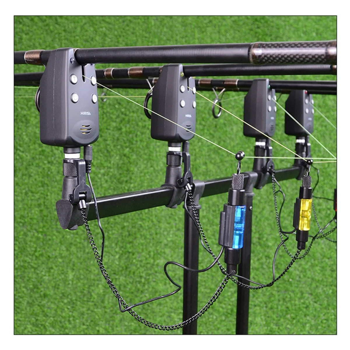 

Беспроводной набор сигнализаторов для ловли карпа 1 + 2 для индикатора поклевки грубой ловли карпа B1236-2, аксессуары для рыбалки