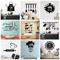 1 pc hot sale kitchen utensils Wall Sticker Pvc Removable For Baby Kids Rooms Decor Waterproof Wall Art Decal Adhesive Wallpaper