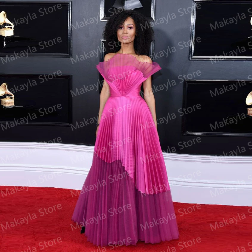 Robe de bal violette à manches longues, col en v, en Tulle, ligne a, robes de soirée formelles pour femmes, grande taille, sur mesure, nouvelle collection