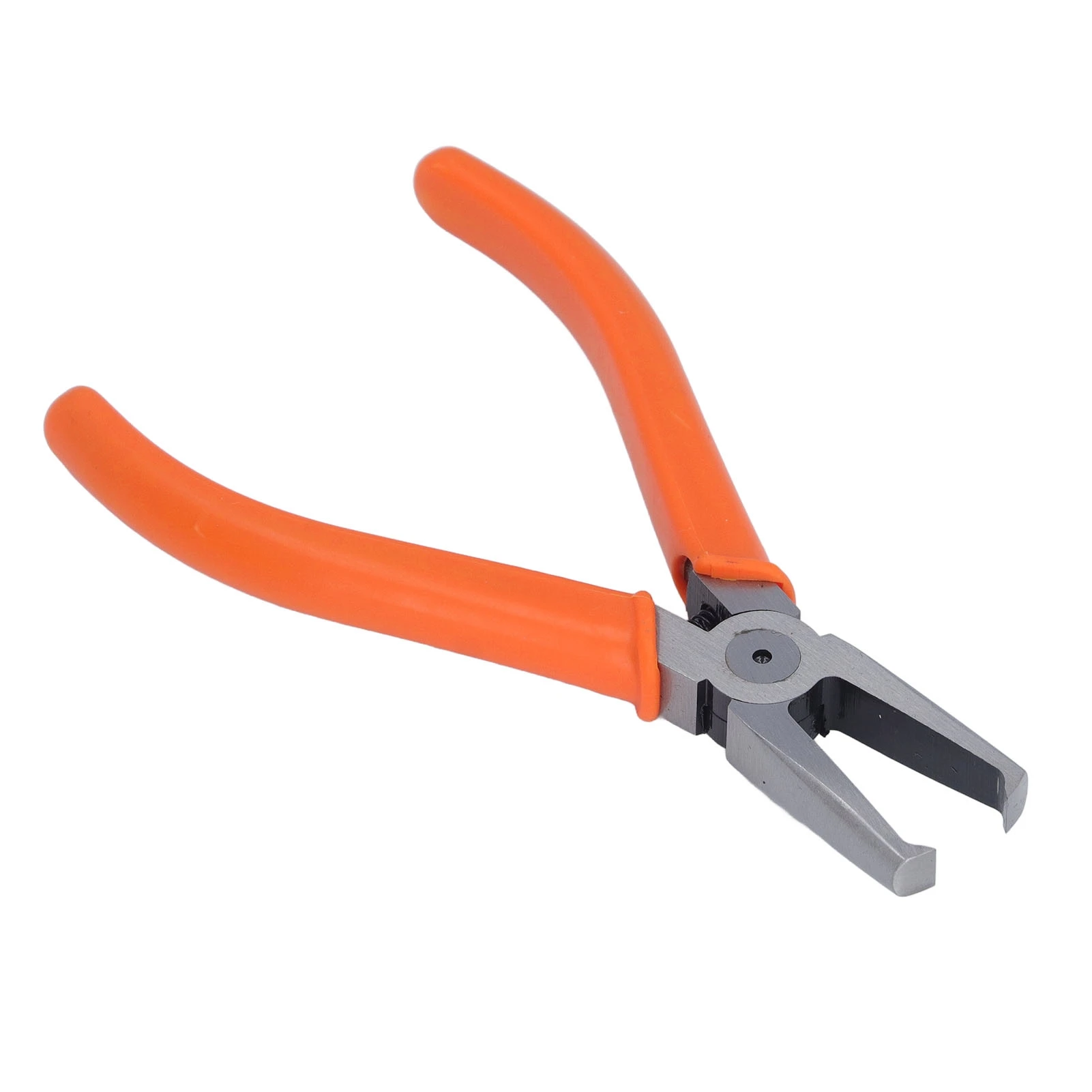 Transverse End Cutter 8mm CRV Long Nose Flush Jaw End Cutting Pliers with Auto Reset Spring for Electronics Repair