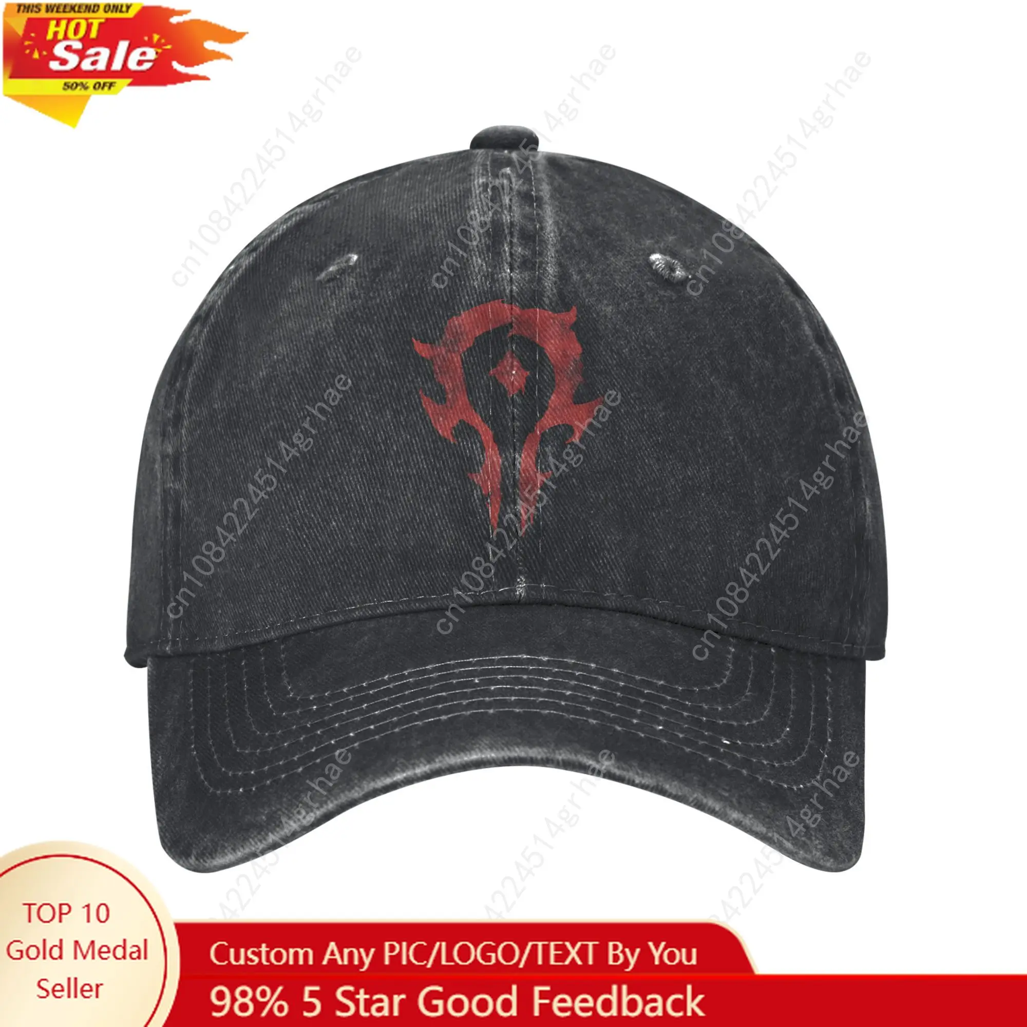 

World of Warcraft Logo Trucker Hats Accessories For Men Women Baseball Cap Vintage Headwear Snapback Caps Adjustable