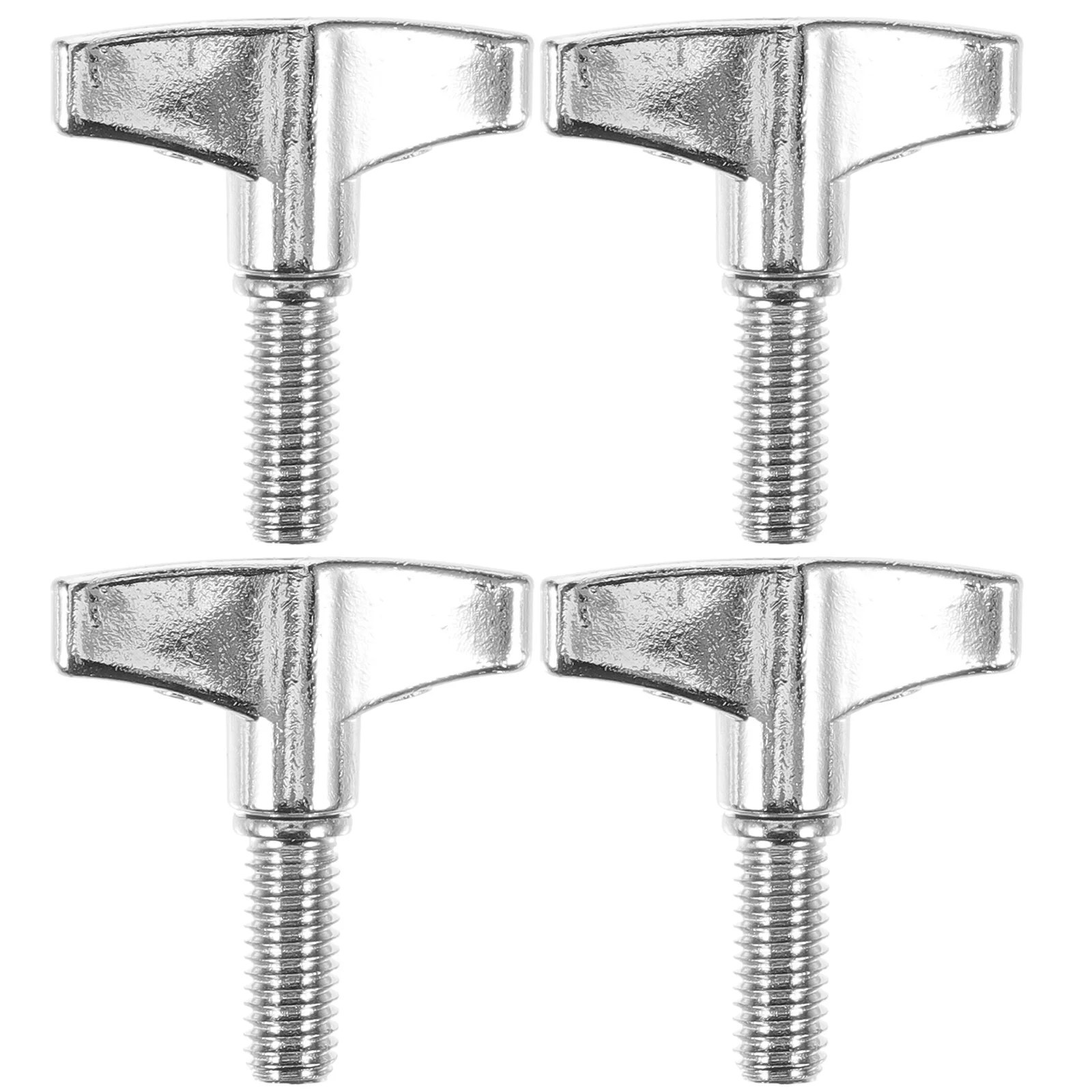 

4 Pcs Metal Kit Accessories Cymbal Stand Wing Nut Hand Knob Butterfly Knob Screw Precision Drum Rack Nuts for Jazz Drum Upgrades