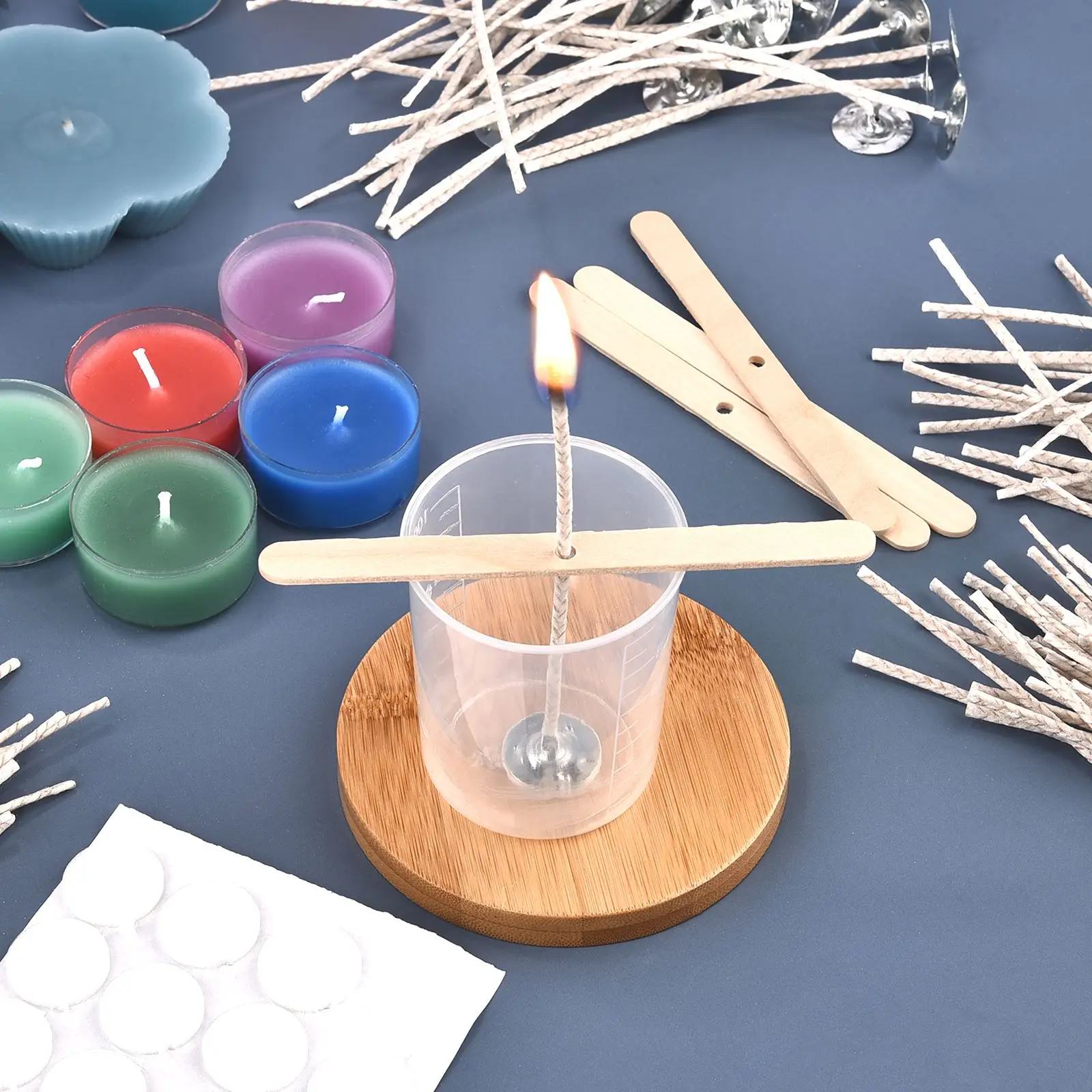 6-20cm Smokeless Candle Wick Cotton Soy Wax Wick Large Base Household Scented Woven Candle Wick Kerosene Lamp Wax Thread