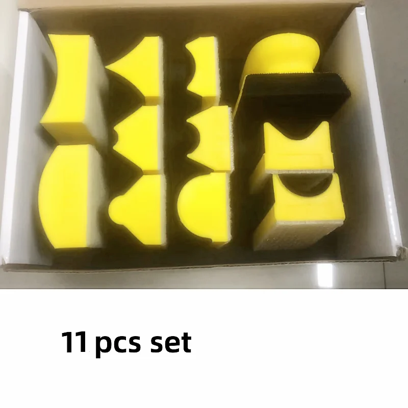 

11pcs /set Abrasive Block Hand Sander Pad Base for Hook Loop Sanding Disc Paper
