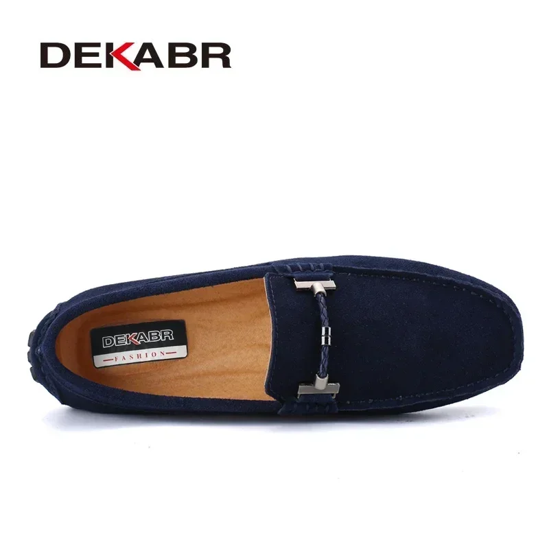 Dekabr sapatos casuais masculinos da moda tamanho grande 38-47 marca verão mocassins de condução respirável atacado homem calçados macios para homem