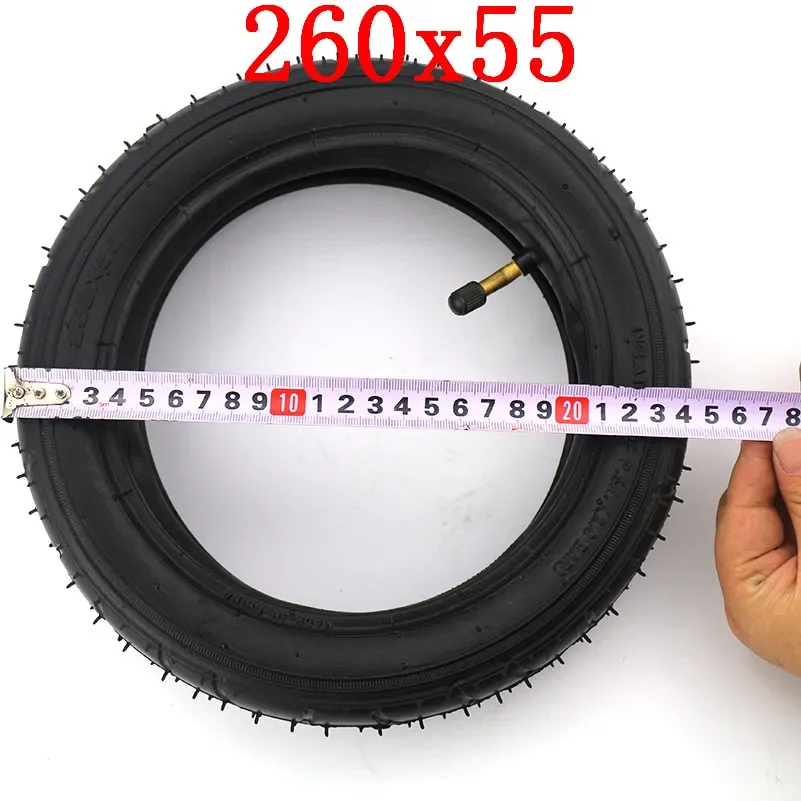 260x55 Outer Tyre Inner Tube Fits Children Tricycle,Baby Trolley,Folding Baby Cart,Electric Scooter,Bicycle 260*55 Wheel Tire