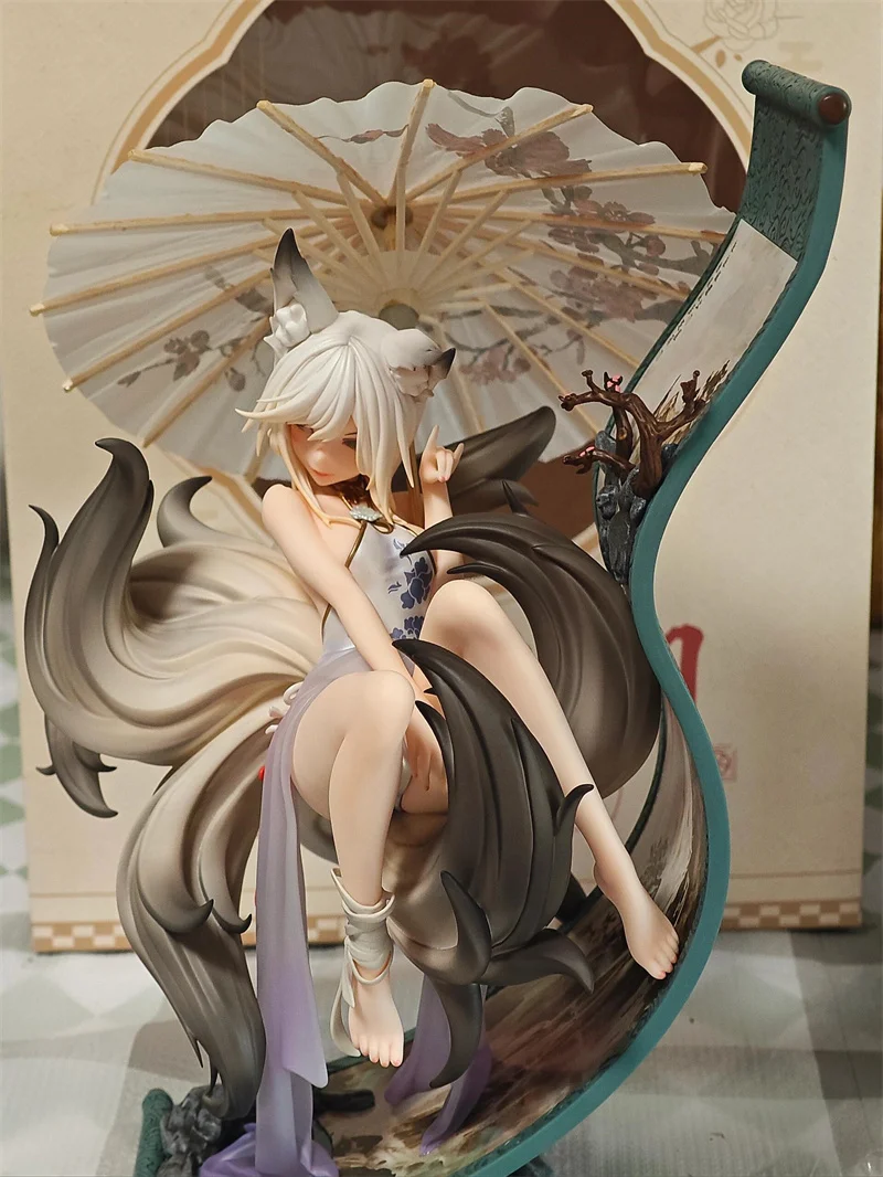 In Stock Genuine Original Animester Painting Fox · Mo Li Anime Figure Pvc 1/7 Collectible Model Dolls Satuette Toys Ornament