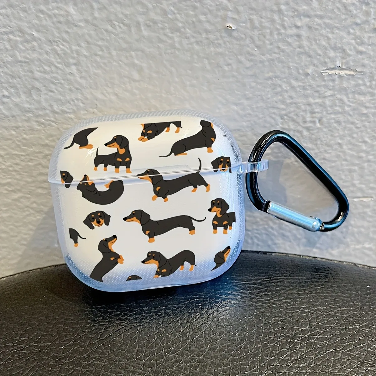 Casing AirPods3/4 Bluetooth nirkabel, untuk AirPods S3/4 bening TPU pola hewan beruang kartun untuk AirPods Pro/Pro2 dengan gantungan kunci penutup Earphone