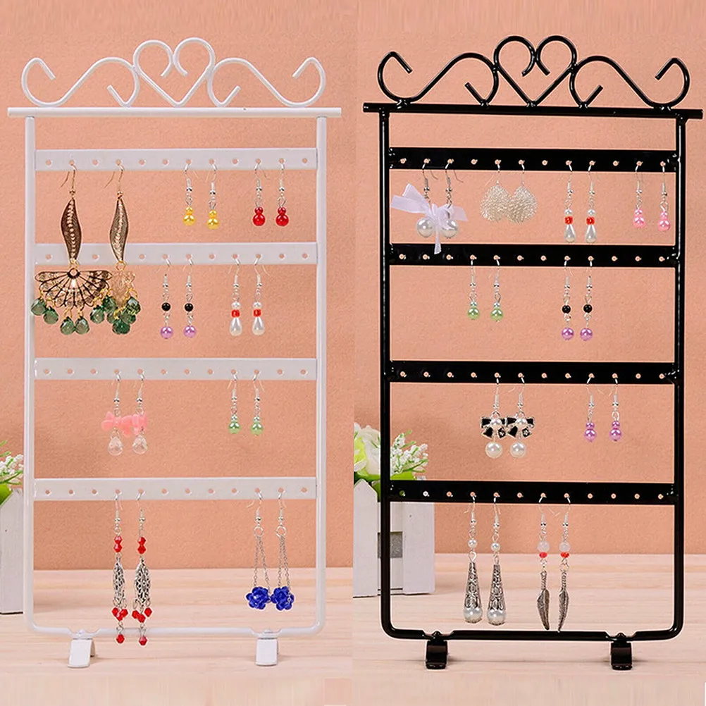 1Pcs Jewelry Display Stand White Earrings Storage Rack Handmade for Home Bedside Jewelry Storage Organizer Earrings Rack
