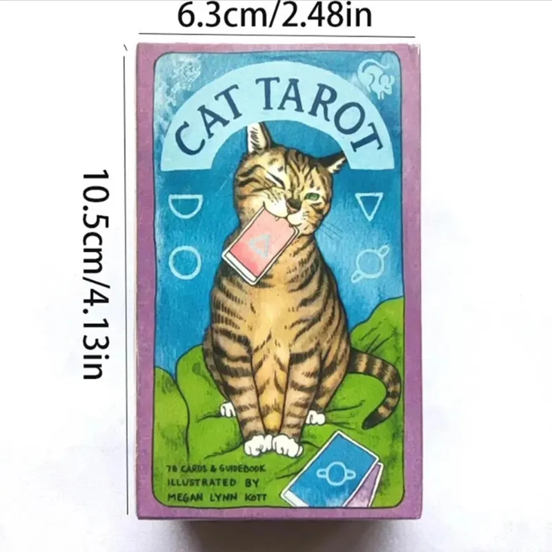 1PC Pagan Cat Witch Tarot Pre-Christmas Tarot Christmas Eve Crying & Casual Party Board Game Cards