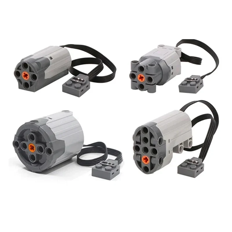 Motor de 8883 M para Legoeds, funciones de potencia de alta velocidad, bloques de construcción, Motor eléctrico de 600 RPM para coche/tren MOC, juguetes técnicos DIY