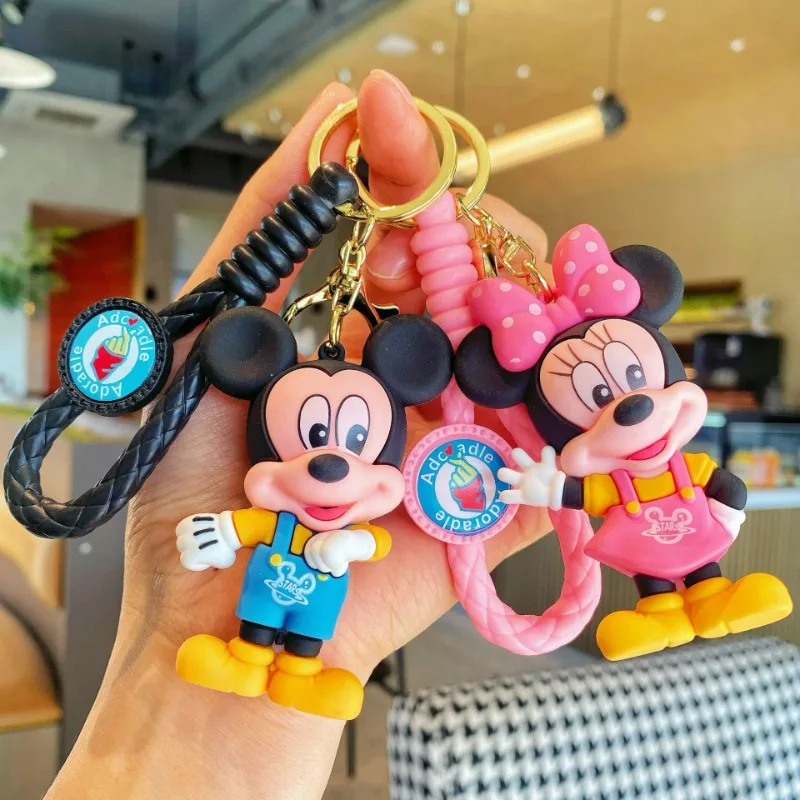 

Hot Selling Cartoon Mickey Minnie Keychain Donald Duck Pendant Car Backpack Keychain Couple Pendant Small Gift