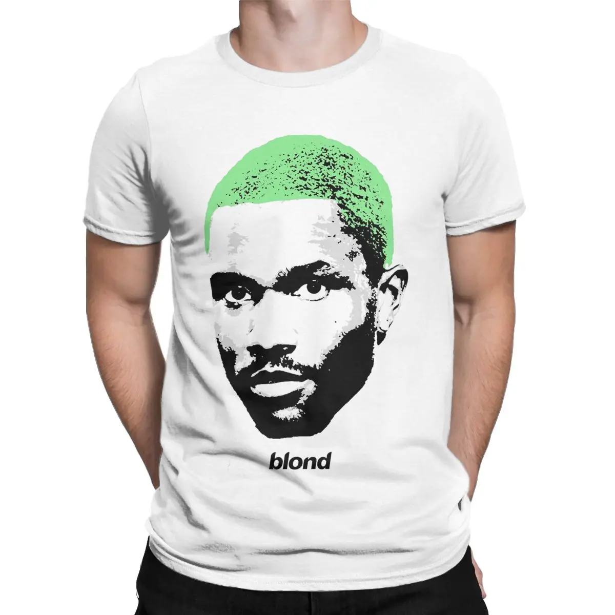 Men's Frank O-ocean Blond R&B Music T Shirt Pure Cotton Clothing Novelty Short Sleeve O Neck Tee Shirt Summer T-Shirt