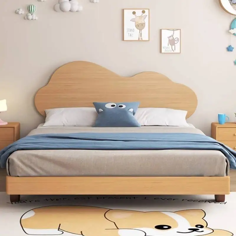 Décoration de luxe Enfants lits Normal pas cher Simple unique personnalisé Enfants lits en bois Design moderne Lit Pour Enfants meubles maison