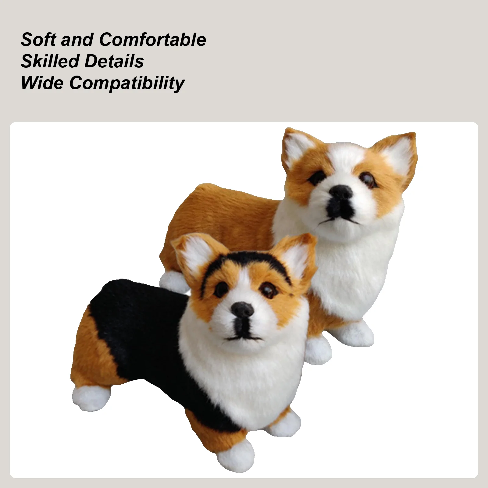 

Dog Plush Pillow Comfort Stuffed Animal Cute Home Decor for Living Room Bedroom Sofa Housewarming Gift for Kids Family