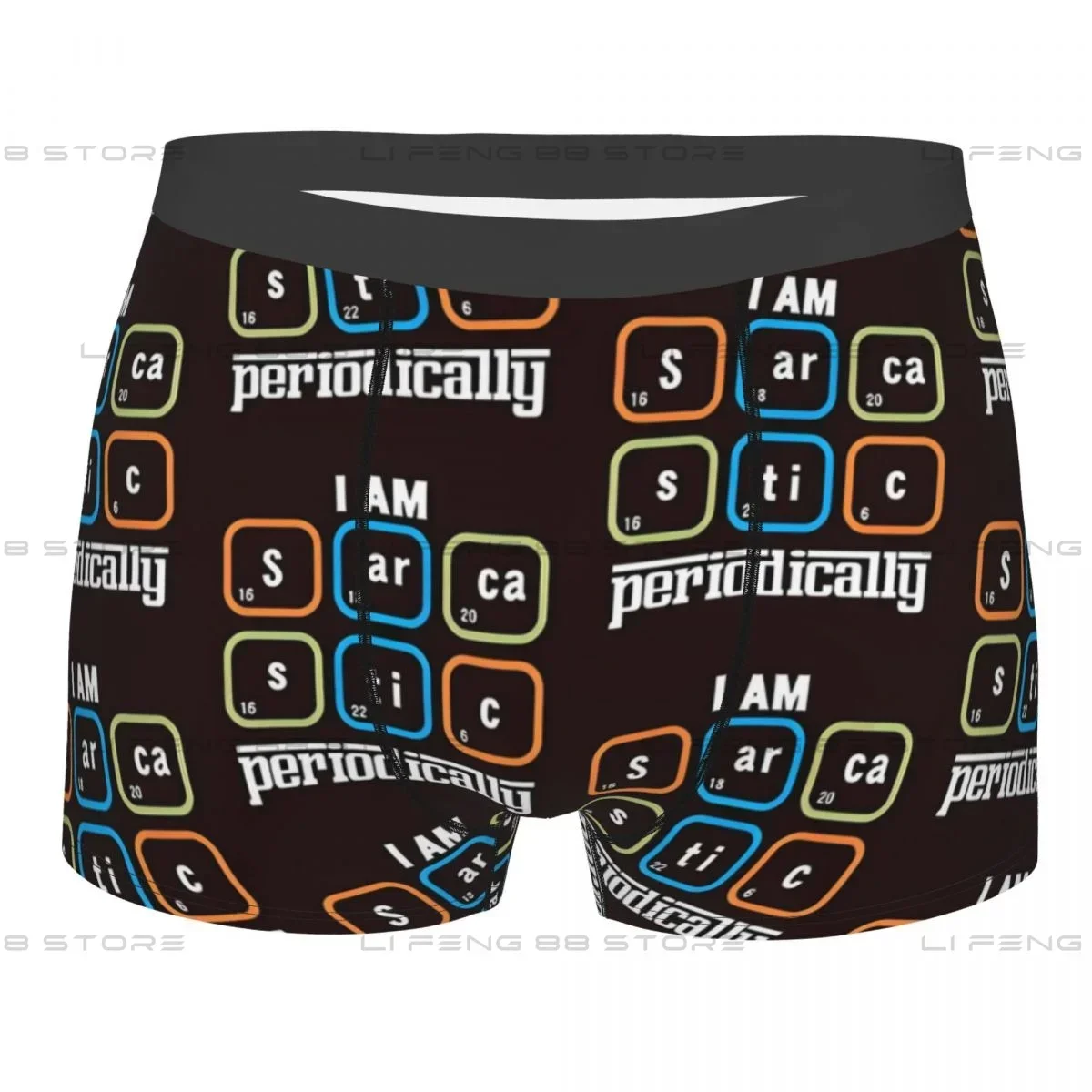 Sarcastic Periodically For Science Nerds Men Boxer Briefs Periodic Table Highly Breathable Underpants Top Quality Print Shorts