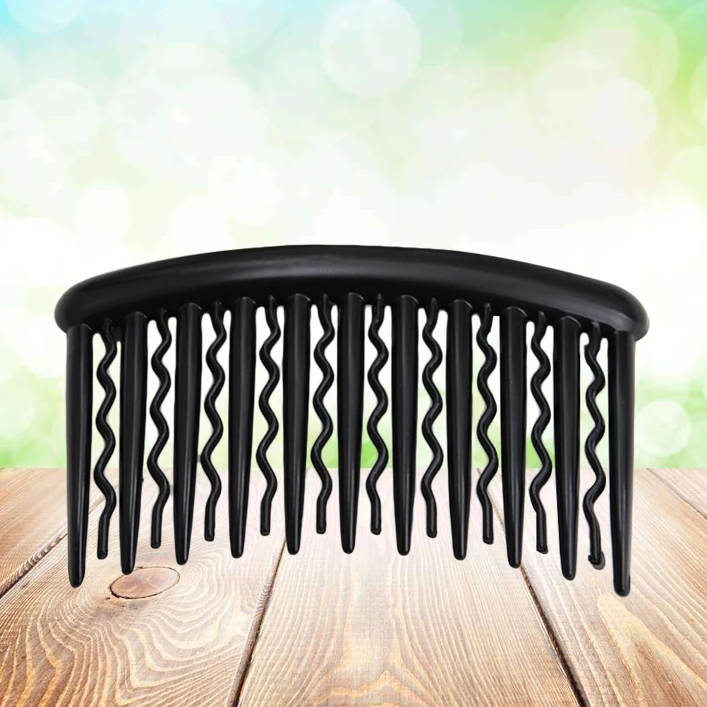 

12pcs Plastic Hair Clip Comb Insert Side Double Shape Lightweight Straighted Twisted Teeth Women Girl Simple