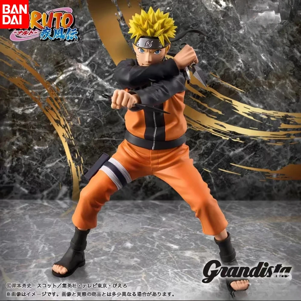 Bandai Naruto Grandista Series Kunai Naruto 2.0 Anime Character Figure Model Collection Ornaments Children's Model Doll Toy Gift