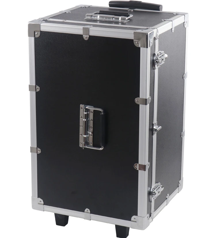xx-Customizable Hardware Portable Briefcase Handle Road Cable Trunk Aluminum Flight Case with Wheels