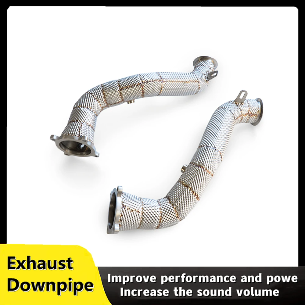 

Exhaust downpipe for MCLAREN 720 720S 4.0T 2019-2023 stainless steel head section high performance catless exhaust system